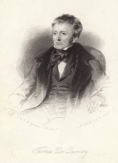 Thomas de Quincey, autor inglés de John Watson Gordon