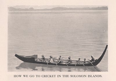 Cómo Vamos al Cricket en las Islas Salomón, 1912 de John Watt Beattie