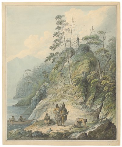 Una vista en Nootka Sound, 1784 de John Webber