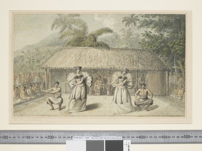 Una danza en Otaheite de John Webber