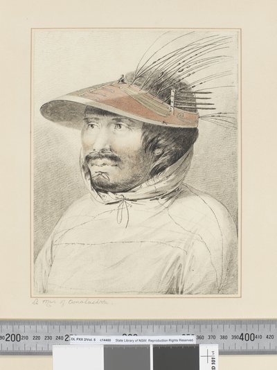 F.28 Un hombre de Oonalashka, c.1773-84 de John Webber