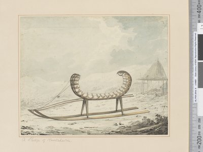 Un trineo de Kamtschatka, c.1783-84 de John Webber