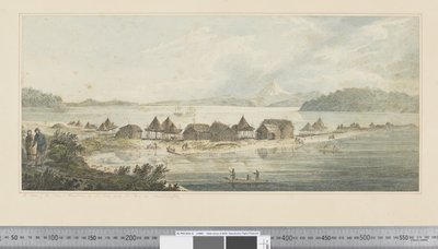 F.41 Una Vista de la Ciudad y el Puerto de San Pedro y San Pablo en Kamtschatka, c.1783-84 de John Webber