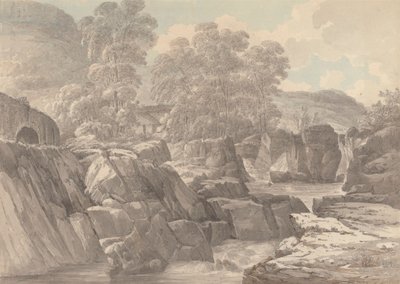 Pont-y-Pair, en el río Llugwy, cerca de Betws-y-Coed, Denbigh de John Webber