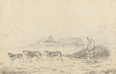 La narta o trineo de cargas en Kamtschatka de John Webber