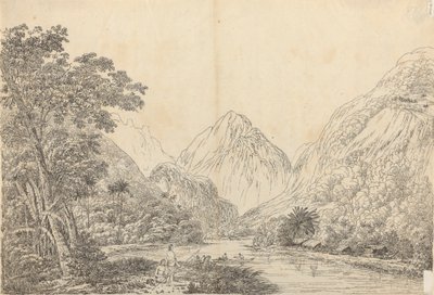 Vista de la bahía de Oheitepeha, Otaheite de John Webber