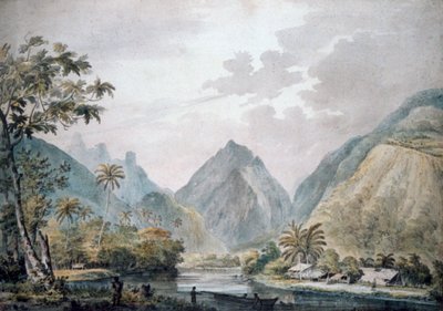 Vista del Valle de Vaitepiha, Tahití de John Webber