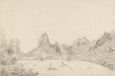 Vista del Puerto de Taloo en la Isla de Eimeo de John Webber