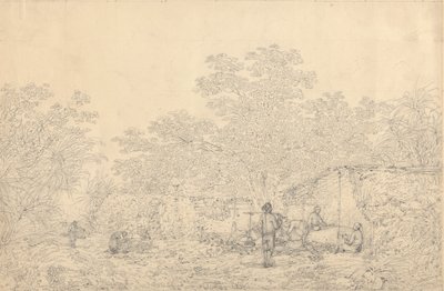 Escena del pueblo de John Webber