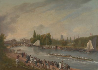 Regata en el río Isis, Oxford de John Whessell