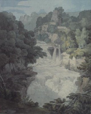 Corra Linn: Una de las cataratas del Clyde de John White Abbott