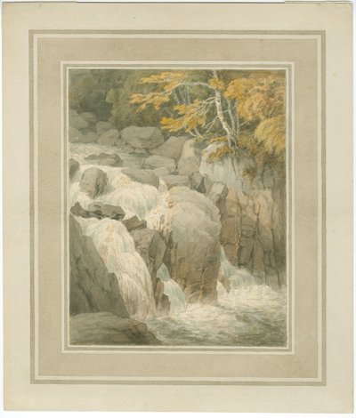 Caída del Braan desde el Hermitage en Dunkeld de John White Abbott