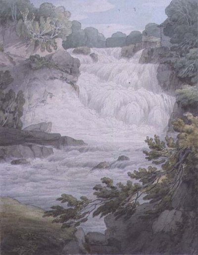 Stonebyers Linn en el Clyde de John White Abbott