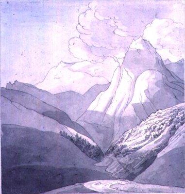 Los Alpes cerca de la fuente del Rin de John White Abbott