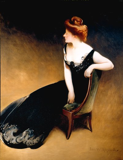 Retrato de la Sra. V, Sra. de Herman Duryea de John White Alexander