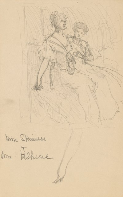 estudio para las hermanas skinner de John White Alexander