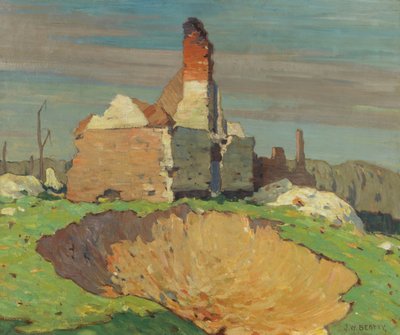 Un agujero de obús, 1914-19 de John William Beatty