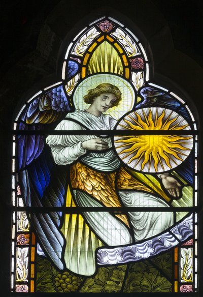 Ángel Sosteniendo la Luna de John William Brown