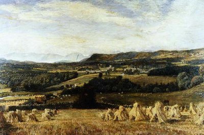 Cartmel Priory y Langdale Pikes de John William Buxton Knight