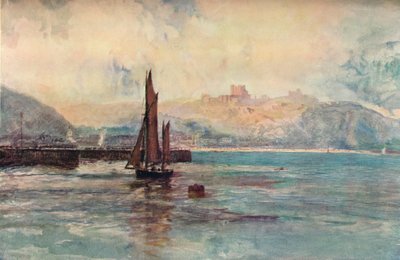 Dover al atardecer, c. 1895 de John William Buxton Knight