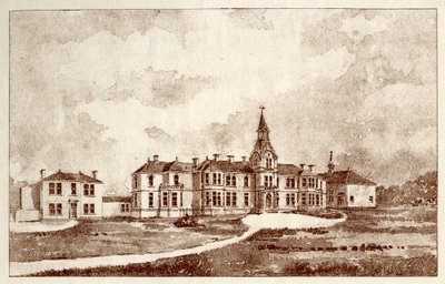 El Asilo de Lunáticos de Newcastle upon Tyne, Coxlodge, c.1829 de John William Dyson