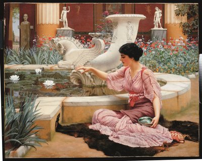 El jardín de Pompeya de John William Godward