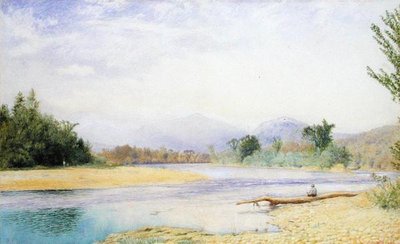 Pescando en las Montañas Blancas de John William Hill