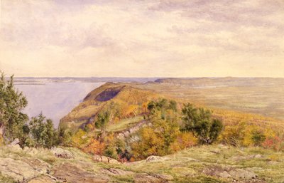 Vista desde High Tor, Haverstraw, Nueva York, 1866 de John William Hill