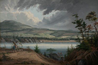 Vista de Cohoes, ca. 1820 de John William Hill