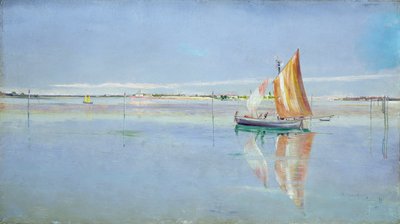 En la laguna, Venecia de John William Inchbold