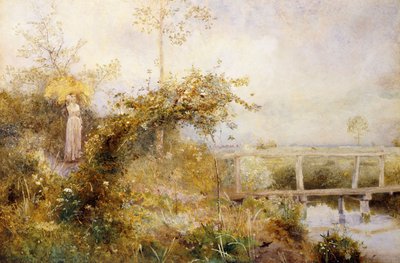 El regreso del campo de la cosecha, 1880 de John William North