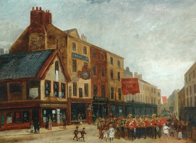 Escena de calle en Halifax de John William Oates