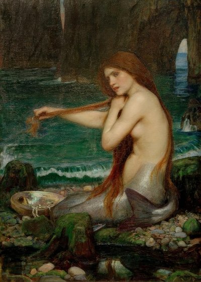 Una sirena de John William Waterhouse