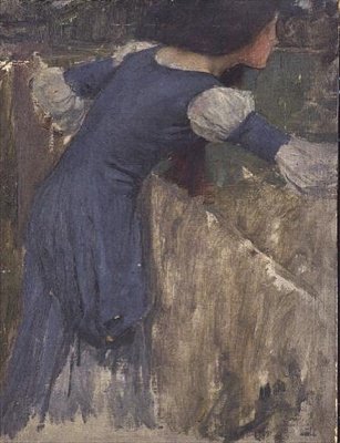 Estudio para la recolectora de flores de John William Waterhouse