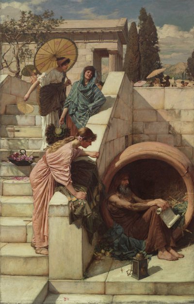 Diógenes, 1882 de John William Waterhouse