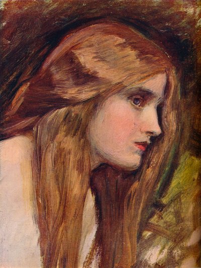 Estudio para Phyllis y Demophoon de John William Waterhouse