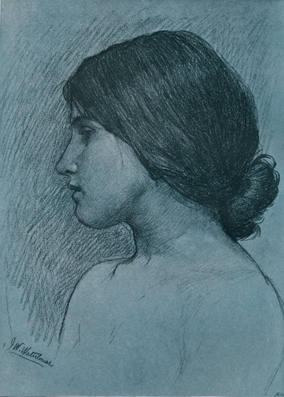 Estudio de una Cabeza, c1899 de John William Waterhouse