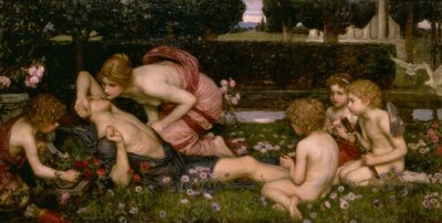 El despertar de Adonis de John William Waterhouse