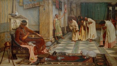 Los favoritos del emperador Honorio de John William Waterhouse
