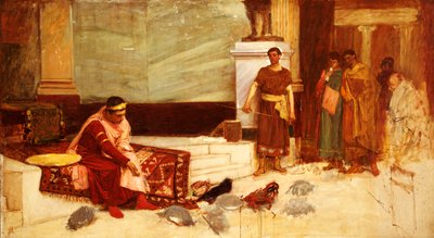 Los favoritos del emperador Honorio de John William Waterhouse