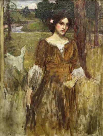 La Dama Clare, c.1900 de John William Waterhouse
