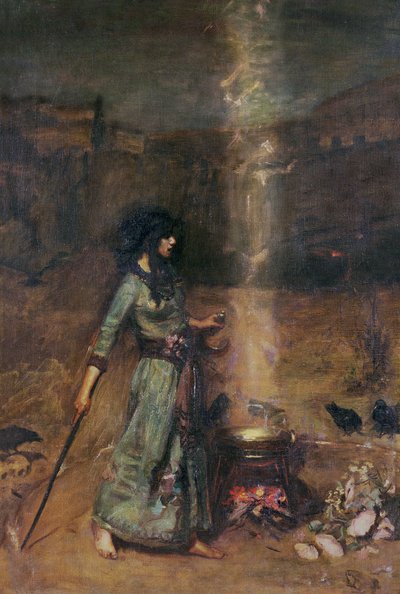El círculo mágico de John William Waterhouse