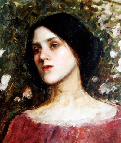 El Cenador de Rosas, c.1910 de John William Waterhouse