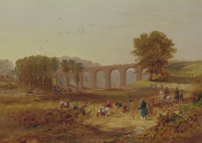 Viaducto de Corby, Ferrocarril de Newcastle y Carlisle de John Wilson Carmichael