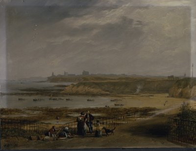 Cullercoats mirando hacia Tynemouth - Marea baja de John Wilson Carmichael