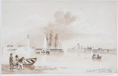 Puerto de Sunderland Mirando Hacia Afuera de John Wilson Carmichael