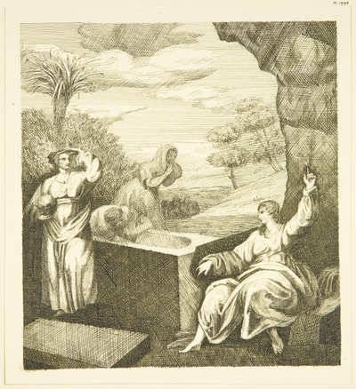 Retablo de Hogarth - Ángel en la tumba de John Withers