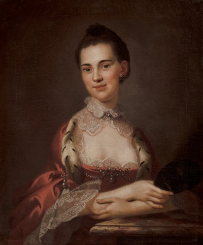 Ann Gibbes (Sra. de Edward Thomas) (óleo sobre lienzo) de John Wollaston