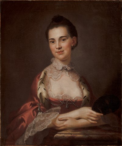 Retrato de Anne Gibbes, Sra. Edward Thomas, 1767 de John Wollaston