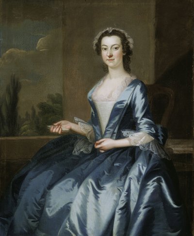 Retrato de mujer de John Wollaston